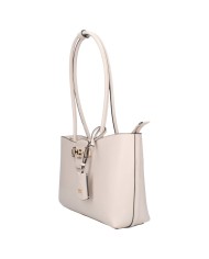 Borsa Donna Guess Shopper Janie Con Tracolla Leather Stone