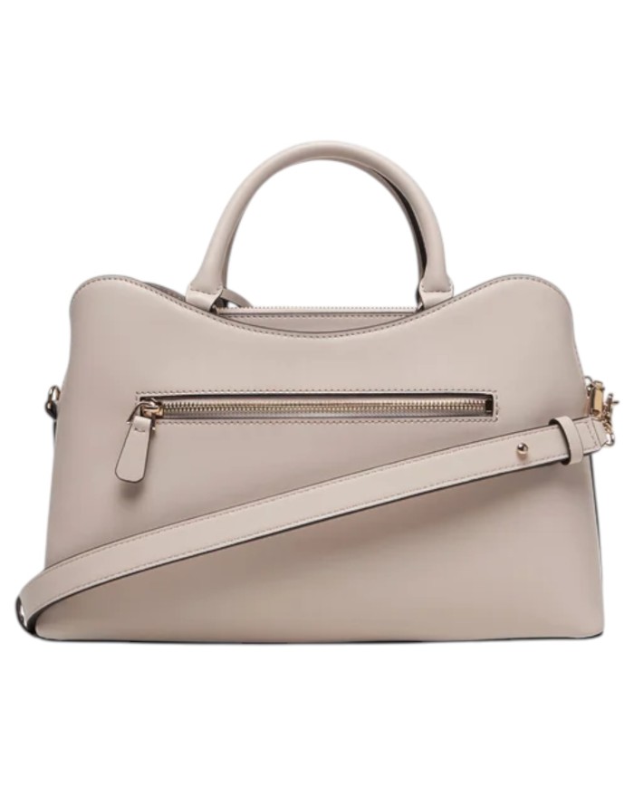Borsa A Mano Donna Guess Janie Con Tracolla Leather Stone