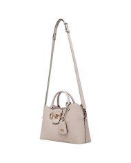 Borsa A Mano Donna Guess Janie Con Tracolla Leather Stone