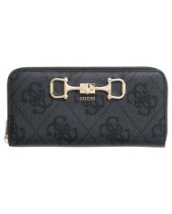 Portafoglio Donna Guess Janie 4G Logo Leather Coal Black