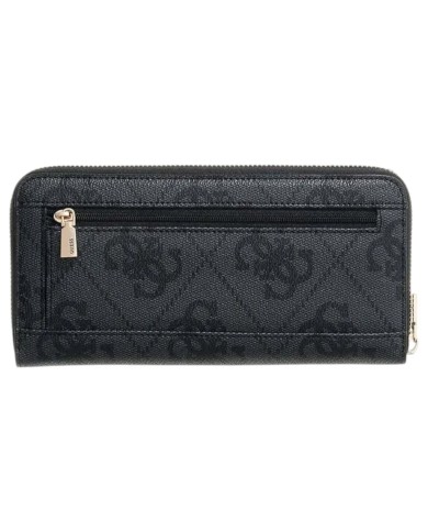 Portafoglio Donna Guess Janie 4G Logo Leather Coal Black