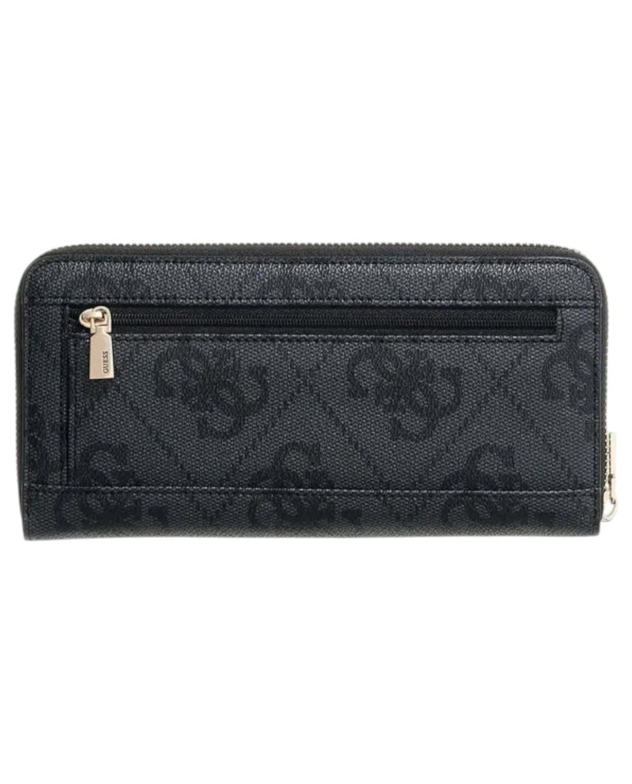 Portafoglio Donna Guess Janie 4G Logo Leather Coal Black