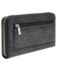 Portafoglio Donna Guess Janie 4G Logo Leather Coal Black