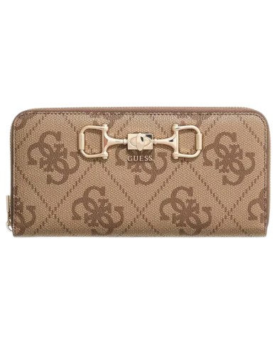Portafoglio Donna Guess Janie 4G Logo Leather Latte Beige