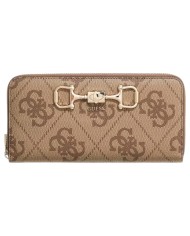 Portafoglio Donna Guess Janie 4G Logo Leather Latte Beige