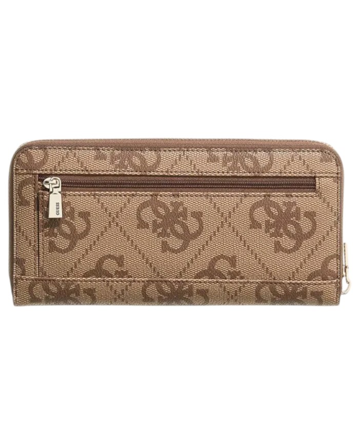 Portafoglio Donna Guess Janie 4G Logo Leather Latte Beige