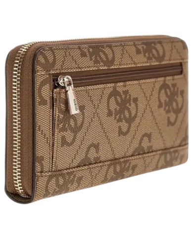 Portafoglio Donna Guess Janie 4G Logo Leather Latte Beige