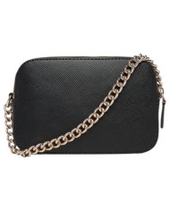 Tracolla Donna Guess Noelle II Saffiano Leather Black