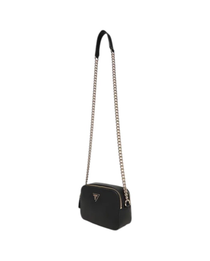Tracolla Donna Guess Noelle II Saffiano Leather Black