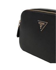 Tracolla Donna Guess Noelle II Saffiano Leather Black