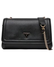 Tracolla Donna Guess Noelle II Saffiano Leather Black