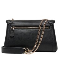Tracolla Donna Guess Noelle II Saffiano Leather Black