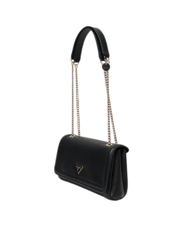 Tracolla Donna Guess Noelle II Saffiano Leather Black