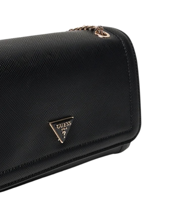 Tracolla Donna Guess Noelle II Saffiano Leather Black