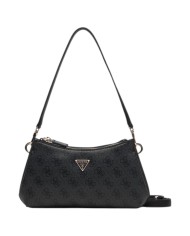 Tracolla Donna Guess Noelle II Mini 4G Logo Leather Coal