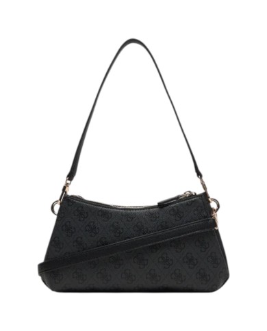 Tracolla Donna Guess Noelle II Mini 4G Logo Leather Coal