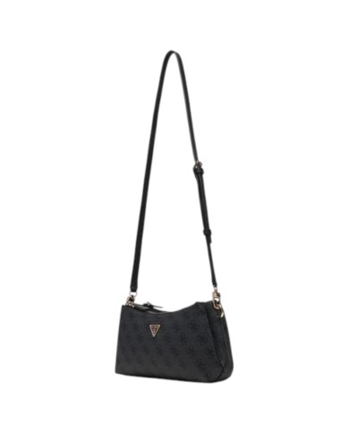 Tracolla Donna Guess Noelle II Mini 4G Logo Leather Coal