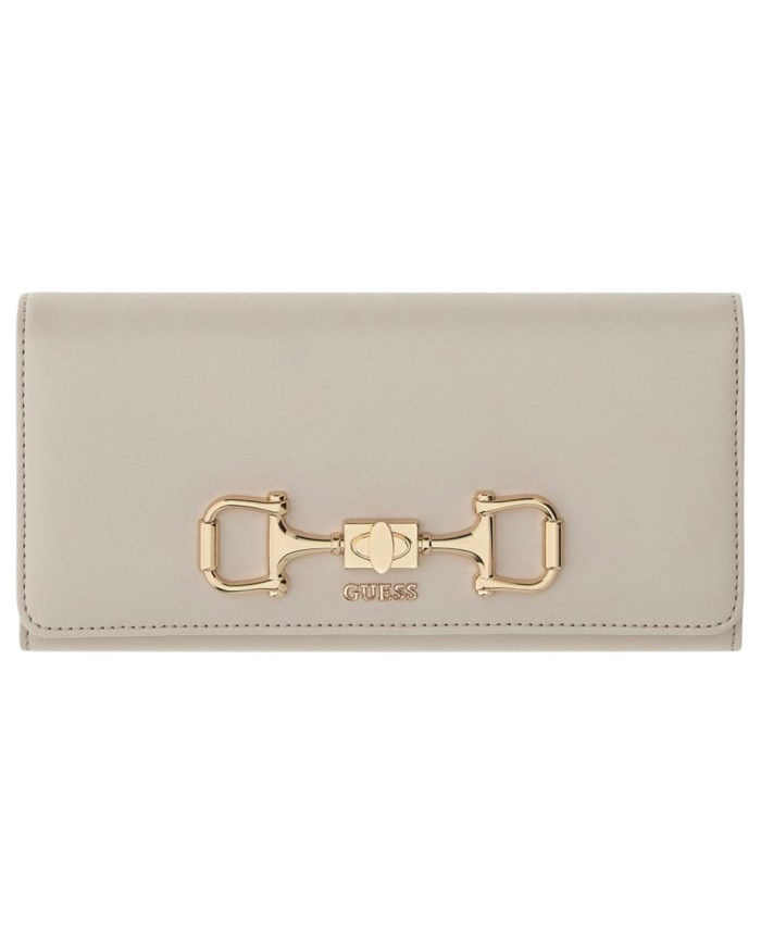 Portafoglio Donna Guess Janie Slg Flap Leather Stone