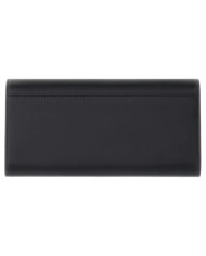 Portafoglio Donna Guess Janie Slg Flap Leather Black