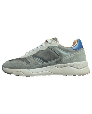 Sneakers Blauer Uomo Ozark Suede Leather Taupe Military