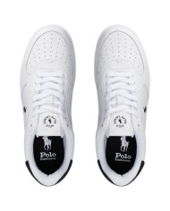 Sneaker Uomo Ralph Lauren Masters Court Leather White Black