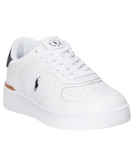 Sneaker Uomo Ralph Lauren Masters Court Leather White Black