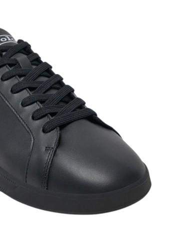 Sneake Uomo Ralph Lauren Heritage Court II Leather Black Grey
