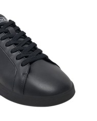 Sneake Uomo Ralph Lauren Heritage Court II Leather Black Grey
