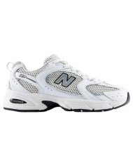 Sneakers Uomo Unisex Donna New Balance 530 Mesh Leather White Grey