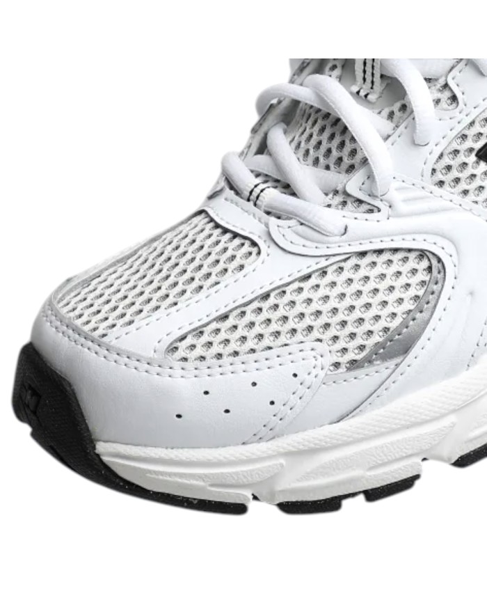 Sneakers Uomo Unisex Donna New Balance 530 Mesh Leather White Grey
