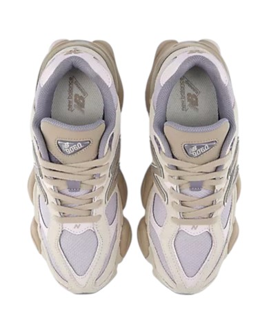 Sneakers Donna New Balance 9060 Leather Mesh Beige Grey Lilac