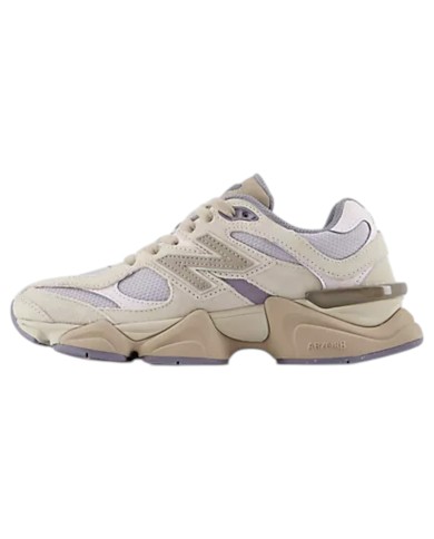 Sneakers Donna New Balance 9060 Leather Mesh Beige Grey Lilac