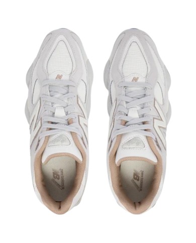 Sneakers Donna New Balance 9060 Leather Mesh Grey White Bronze