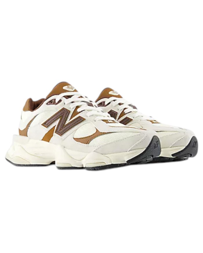 Sneakers Unisex New Balance Uomo Donna 9060 Leather Mesh Breakfast Tea Angora