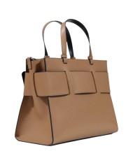 Tote Bag Armani Exchange Donna Con Tracolla Fibbia Logo Leather Narionette Brown