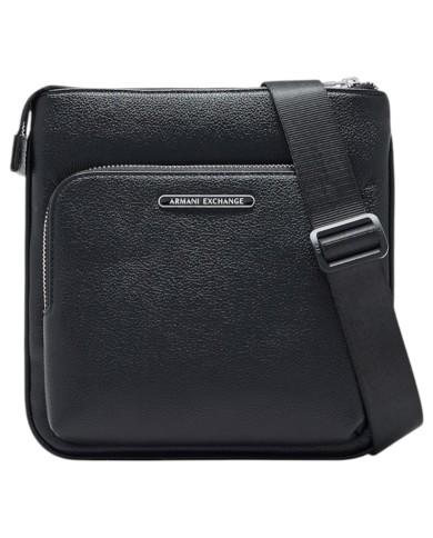Borsello Armani Exchange Uomo Line Logo Leather Black