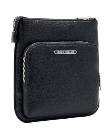 Borsello Armani Exchange Uomo Line Logo Leather Black