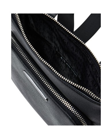 Borsello Armani Exchange Uomo Line Logo Leather Black