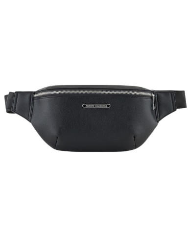 Marsupio Armani Exchange Uomo Line Logo Leather Black