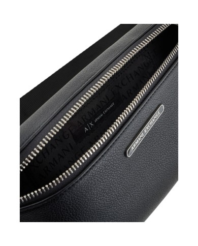 Marsupio Armani Exchange Uomo Line Logo Leather Black