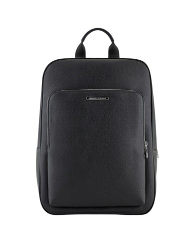 Zaino Uomo Armani Exchange Minimal Backpack Leather Black