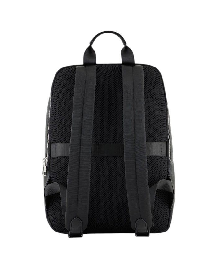 Zaino Uomo Armani Exchange Minimal Backpack Leather Black