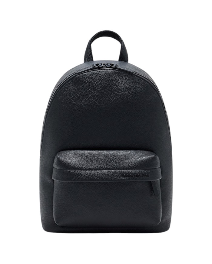 Zaino Armani Exchange Uomo Line Logo Grain Leather Black