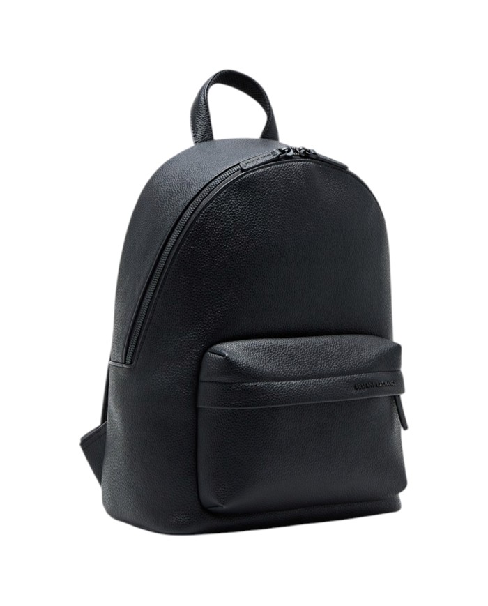 Zaino Armani Exchange Uomo Line Logo Grain Leather Black