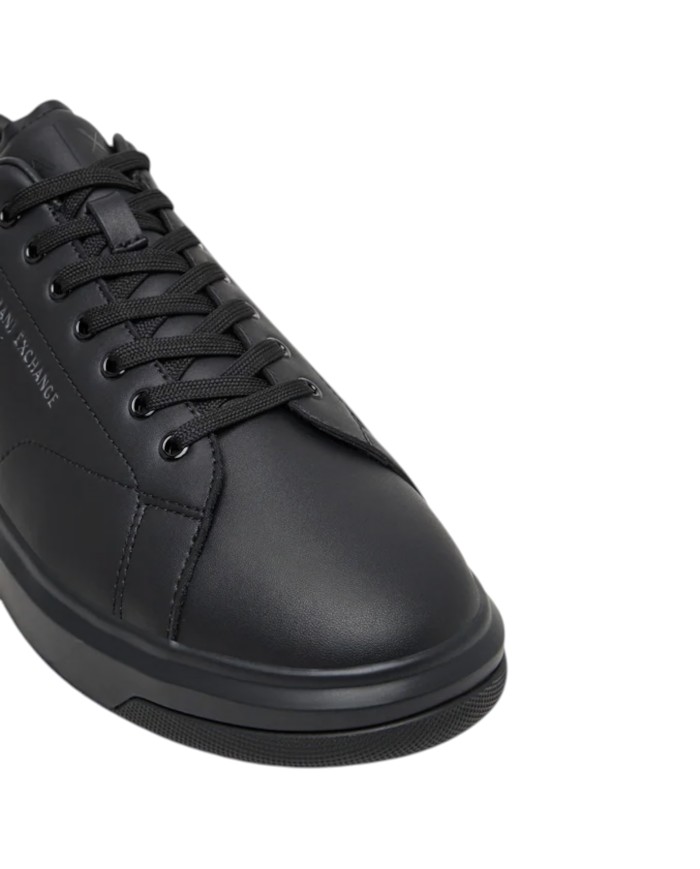 Sneaker Uomo Armani Exchange Action Leather Black Grey
