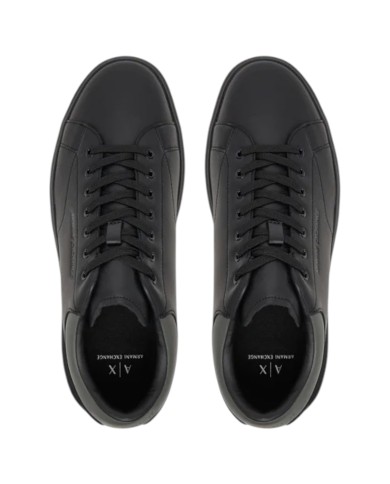 Sneaker Uomo Armani Exchange Action Leather Black Grey