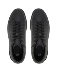 Sneaker Uomo Armani Exchange Action Leather Black Grey