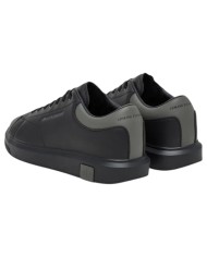 Sneaker Uomo Armani Exchange Action Leather Black Grey