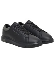 Sneaker Uomo Armani Exchange Action Leather Black Grey