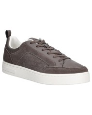 Sneaker Uomo Armani Exchange A X Embossed Logo Suede Leather Grey